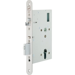 Assa OT-Selbstverriegelndes-Panik-Einsteckschloss, PZ, D65, E72, VK9 MEDIATOR® 609, Stahl, 24 rund, DIN Links-Rechts, stahl verzinkt mechanisch, mit Wechsel, 1 tourig, Wechselfunktion E Nr. 609-702PZ-----1