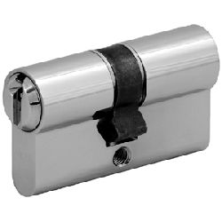 Wilka Profilzylinder 1481, 26/30mm, vernickelt, 5-Stiftig, OHNE Not u. Gefahrenfunktion, DIN EN 1303 und DIN 18252, inkl. 3 Schlüssel Nr. 1481.000001