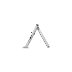 Geze HT-Feststellgestänge, für Oben-Türschließer, Aluminium, TS 2000/4000, 150°, silberfarbig eloxiert zum Anschrauben, einflügelig, ein-/ausschaltbar (PG:06) 102445
