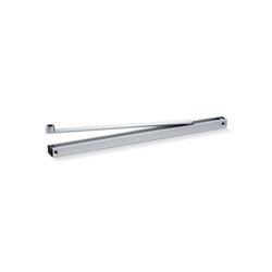 Geze OT-Gleitschiene, für Oben-Türschließer, ALU, TS 5000/3000, Bandseite, silberfarbig eloxiert, 1-flg., aufliegend, H 20,50mm, L 448,50mm (PG:23) 068221