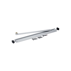 Geze OT-Gleitschiene, für Oben-Türschließer, ALU, TS 3000/5000, Bandseite, silberfarbig eloxiert, 1-flg., aufliegend, H 20,50mm, L 448,50mm (PG:23) 069650