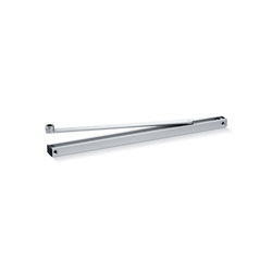 Geze OT-Gleitschiene, für Oben-Türschließer, ALU, TS 5000/3000, Bandgegenseite, silberfarbig eloxiert, 1-flg., aufliegend (PG:23) 025655