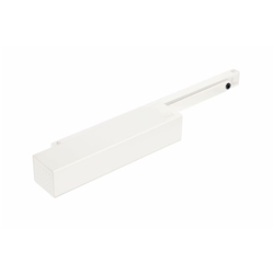 Dorma OT-Oben-Türschließer, EN 2-5, TS 93 Basic B, weiß RAL9016, mit Gleitschiene, ohne Schließverzögerung, inklusive Montageplatte Nr. 43020811