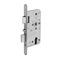 WILKA SV-Panik-Einsteckschloß 5495 Funktion E F24/60/72/8 Rechts Stulp 24x235x3 mm rund Edelstahl Nr. 5495.000012