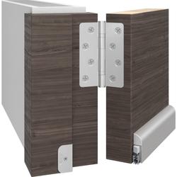 Athmer Türabsenkdichtung, 735mm, Wind Ex, weiß, beschichtet verdeckt verschraubt, B 13,5mm, H 44mm, Hub 11mm, einseitig, ALU (mit Zubehör 5955) Nr. 1-311-0735