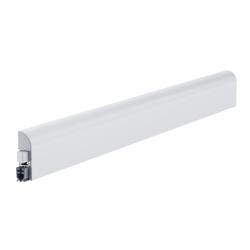 Athmer Türabsenkdichtung, 1110mm, Wind Ex, weiß, beschichtet verdeckt verschraubt, B 13,5mm, H 44mm, Hub 11mm, einseitig, ALU (mit Zubehör 5955) Nr. 1-311-1110