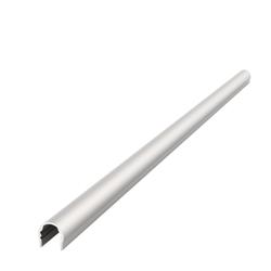 Athmer Tür-Schutzprofil, 1755mm, BU-16K+ verdeckte Klipsbefestigung H 15mm, silberfarbig, EV1, Bandseite, Tür gefälzt Nr. 5-310-1755