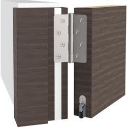 Athmer Türabsenkdichtung, 1085mm, Schall-Ex® L15/30 WS, eloxiert zum Einnuten, B 14,8mm, H 30mm, Hub 20mm, einseitig, ALU (mit Zubehör 5382) Nr. 1-880-1085