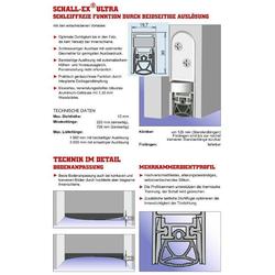 Athmer Schall-Ex®-Ultra WS, Länge 1150mm Auslösung beidseitig (mit Zubehör 5600) Nr. 1-290-1150