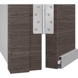 Athmer Türabsenkdichtung, 833mm, Kältefeind Allround, silberfarben, eloxiert, zum Aufschrauben, B 12mm, H 40mm, Hub 18mm, einseitig, ALU (mit Zubehör 5145) Nr. 1-1075-0833