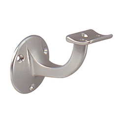 Deni Geländerstütze 5232 Ausladung 64mm, gewölbte Auflageplatte E8 Silber eloxiert Nr. 5232000001