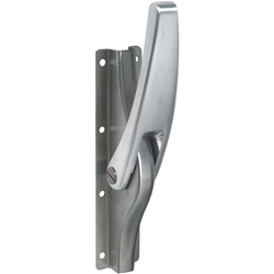 Tortreibriegel DENI Plano 20mm Hub hell verzinkt 10mm mit Unterlegplatte & 2 Schlaufen Nr. 4010 2000 33