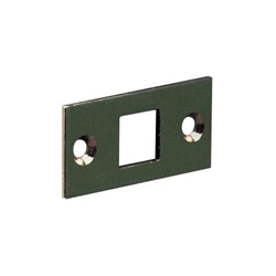 Strenger Schließblech zu Treibriegel Nr. 9a, 20x50x2mm, 14mm Innenloch, hell verzinkt Nr. S609-000130-0000143