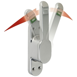 Vario Türtreibriegel 4220 Ls+Rs verwendbar Stift 30mm E5 silber eloxiert Nr. 4220 0210 01