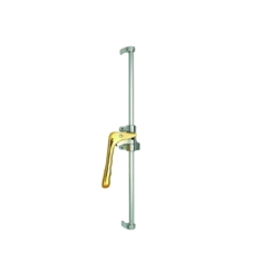 Deni Fensterdrehstange Bremen, Hebel Messing vernickelt, rechts auswärts, Länge: 1500mm Nr. 9510 9151 44