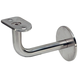 KWS Handlaufstütze 4570 Stahl silberfarbig einbrenn- lackiert, gewölbte Auflage mit Stockschraube Nr. 45700200000