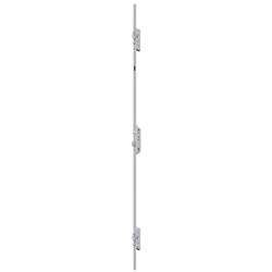 Fuhr Multisafe 855 GL Typ 11 F20/65/92/10 Fuhr Silver Stahl-Schwenkriegel mit Duobolzenriegel Stulplänge 2170mm, Fuhr silver geschliffen, Türhöhe: standard, mit Sperrbügelvorrichtung Nr. VM26529S0GS