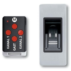 Fuhr Funk-Fingerscan Multiscan Go mit Masterhandsender und flacher Edelstahlblende zu 881, 834 (P) und VNBFP675 Nr. VNB870N