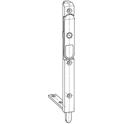 KFV Kantenriegel 8032 RAL9007 200mm lang für 16mm Beschlagsnut Nr. 3344304+ 1 Lasche pro Stück!==================