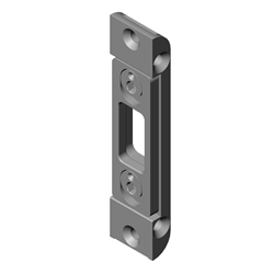 KFV Schließblech 2319-503V RAL9007, verstellbar 90x20x8,5mm 4mm Falzluft für Holztüren Nr. 3293295