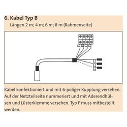 KFV Kabel Typ B 8 Meter für Genius Rahmenseite mit Steckverbindung Nr. 3308725