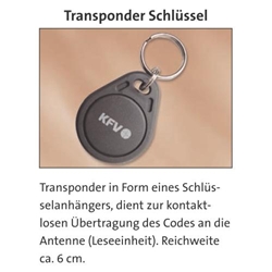 KFV Transponder in Form eines Schlüsselanhängers für Genius Reichweite ca. 6 cm Nr. 3406519