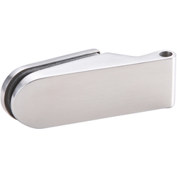 Glastür-Bandpaar 6215, 2 tlg. (Studiobohrung) ohne Rahmenteile, inkl. Hülsen für Rahmenteile, max. empfohlene Türbreite 865mm, Oberfl. 60 (Edelstahl matt) Nr. 6689