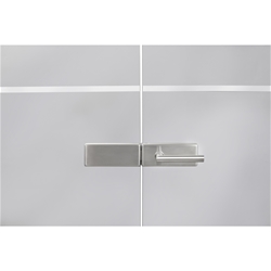 Glastür-Schlosskasten 6081 GENOVA, ohne Lochung, Oberfl. 60 (Edelstahl matt) Nr. 9377