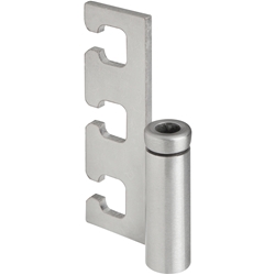 Rahmenteil für VX-Aufnahme, 6848 inkl. Druckkugellager Bauhöhe 48,5mm, DIN Links, einseitig versetzt, Edelstahl matt Nr. 9920