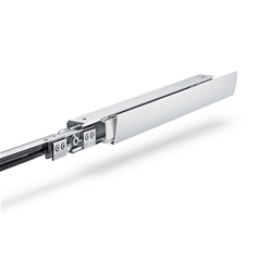 Geze ZT-Schiebetürbeschlag, Komplettset, Aluminium, Levolan 60, L 2450, naturton zum Anschrauben, einflügelig, Flügelbreite 400 - 1240mm (PG:03) 147166