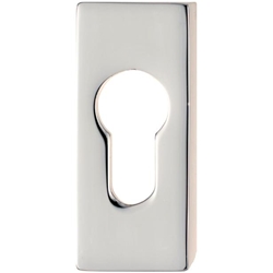 Schieberosette kantig PZ 9mm Edelstahl poliert