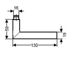 Karcher Drückergarnitur E 600 Bad Edelstahl poliert/matt Slim Style, Klipprosetten Nr. E600A BAD 73
