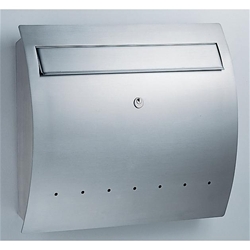 Briefkasten Edelstahl V4A 30.6460.03 H345mm B400mm T92mm