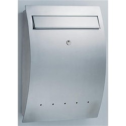 Briefkasten Edelstahl V4A 30.6450.03 H430mm B320mm T92mm