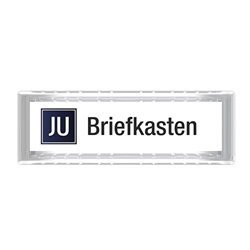 JU Namensschild 21-255 aus Plexiglas Maß: 67x22mm Stanzmaß 60,8x17,8mm