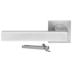 Halbgarnitur Seattle ER 46Q PZ Edelstahl matt, Din Links inkl. Haken-Wechselstift Z1400-80