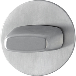 Hoppe WRT-Schlüsselrosette, WC/S, flach, zum Aufclipsen E849NS, edelstahl matt matt mit Stütznocken, Ø 55mm, TS 35-45mm Nr. 3759119