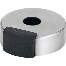 Hoppe Bodentürstopper, H 18mm, Ø 55mm, Edelstahl matt, E484, ohne Verdrehsicherung Nr. 604531