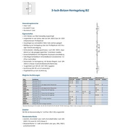 Winkhaus Türgetriebe F1607 B2 35/92/8 MC 2 Bolzen (MG:B6) 2499600