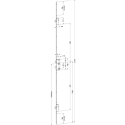 Winkhaus Türgetriebe F1660 40/92/8 M2 Mattchrom (MG:B1) 2094055