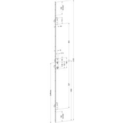 Winkhaus Türgetriebe U2460 50/92/8 M2 MC (MG:B7) 5017354 (COF) (HzKiste1: 100)