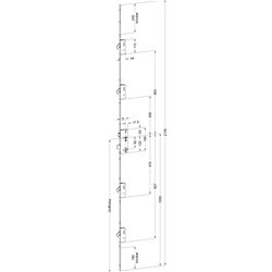 Winkhaus Türgetriebe F1660 45/92A/8 M4 MC abgesetzte Falle, 5-Fach (MG:B1) 4941090