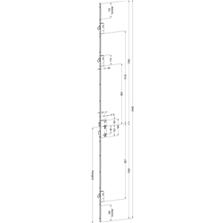 Winkhaus Türgetriebe U2469 35/92/8 M3 Grau für hohe Haustüren (MG:B7) 4938724