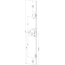 Winkhaus Türgetriebe F2062 65/92/10 M2 Links MC für niedrige Türen (MG:B1) 2083743