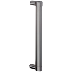 Stangengriff Edelstahl matt gebürstet 600/574/30mm H=80mm gerade Stützen NA M8 Serie RS Nr. 802182