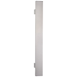 Stangengriff Edelstahl matt gebürstet/LM Niro-eloxiert 600/400/40x10mm gerade Stützen NA M8 Nr. 853782