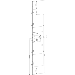Winkhaus Türgetriebe U2460 45/92/8 M4 MC (MG:B7) 2365100 5-fach normaler Stulp