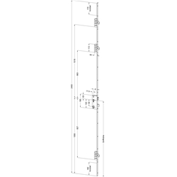 Winkhaus Türgetriebe F2069 65/92/10 M3 Rechts MC für hohe Haustüren (MG:B1) 2087664