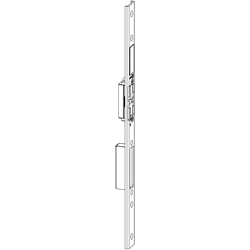 Winkhaus Schließblech FRA U2403 AVU FAB Rechts Grau, mit Kappe ohne Magnet, Alu Heroal + Schüco (MG:B8) 5014361
