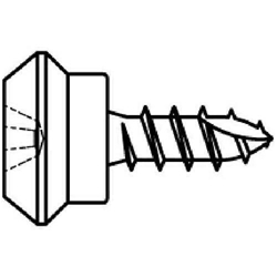 Klemmnippelschraube 4.0x10mm SPK 5/68 GS galvanisch verzinkt